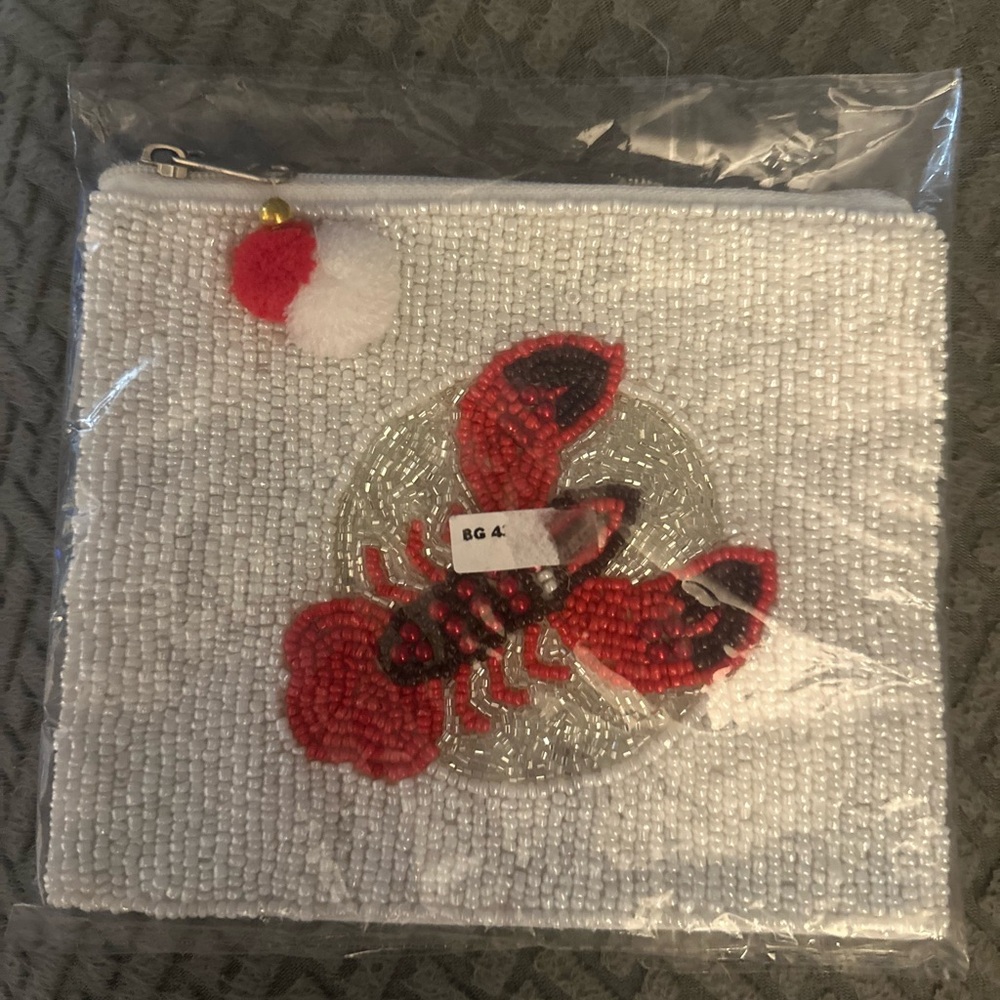 Beaded Lobster/crawfish Pouch